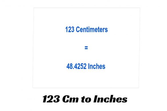123 Cm to Inches