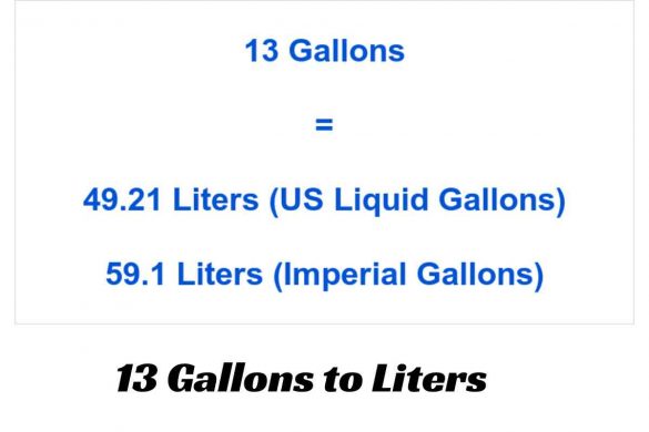 13 Gallons to Liters