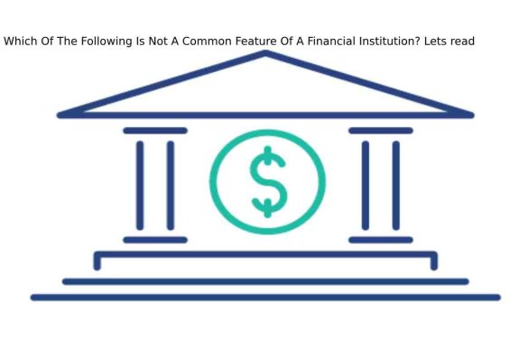 Which Of The Following Is Not A Common Feature Of A Financial Institution? Lets read